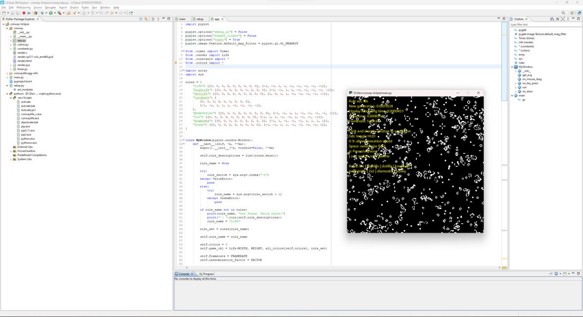 LiClipse wraps the PyDev add-on in a lightweight distribution of Eclipse.